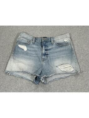 BDG Urban Outfitters High-Rise Girlfriend Distressed Denim Cutoff Shorts Size 29